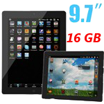 9.7"HD Display Google Android 2.2 OS SuperSlim+MicroSD 16GB