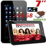 7"Multi-touch Touchscreen Android 4.0 OS Tablet+MicroSD 16GB